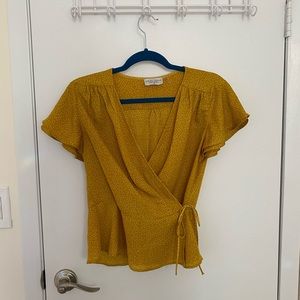 Polka dot Wrap Blouse